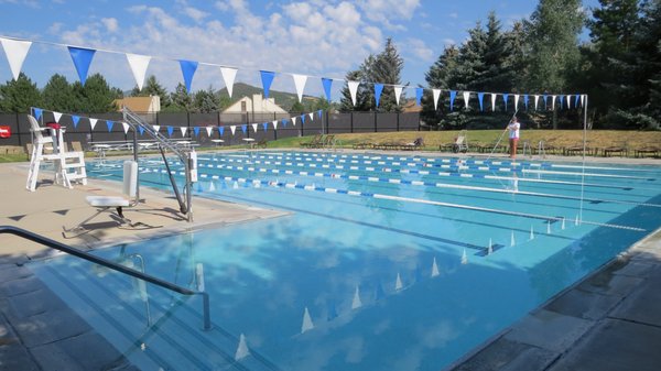 Lap pool, open seasonally.