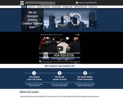 Website Designed for Adams, Bacon, Johnson, Williams, LLC.