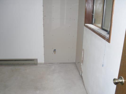 Small and large drywall repairs