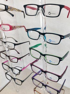 Modern Kids frames, covered by medi-cal.