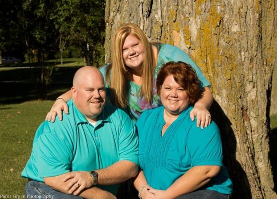 Owner, Tracey Evans Reed, with husband, Trevor Reed and daughter Elizabeth Reed.