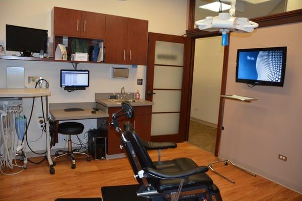 One of 4 surgical rooms.