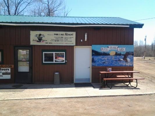 South half of front of saloon building