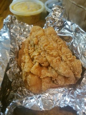 Fried whiting