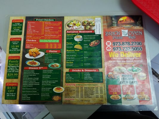 Menu front