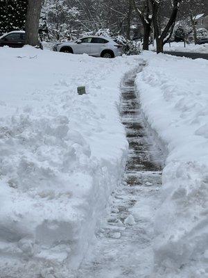 Complete Clearing of sidewalk