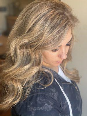 Honey blonde highlights