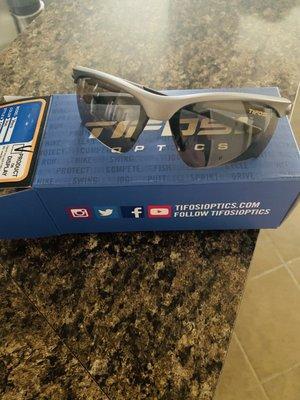 Thanks Curt (Champions Bike Barn) these glasses worked well on the trail, recommend getting your cycling glasses thru Curt at Bike Barn!