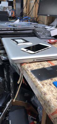 Multiple phones and laptops needing to be repaired