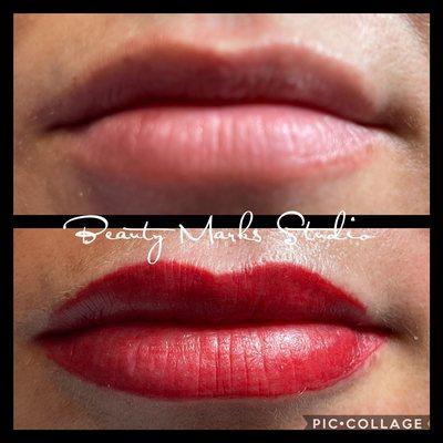 Lip Blushing - Color Soft Red