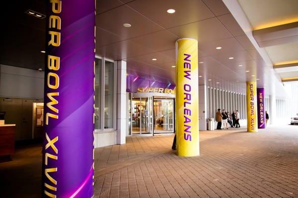 Superior Print and Exhibit  covers the Superbowl in New Orleans at the Hyatt Regency.  601 Loyola Ave, New Orleans, LA 70113