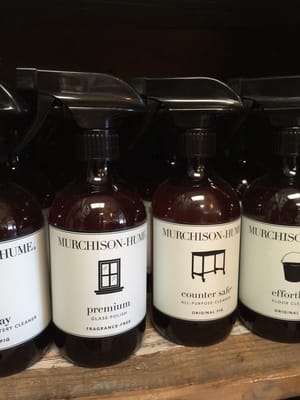 Murchiison-Hume cleaning products at 3 on Main will keep your home sparkling clean