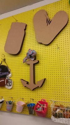 Anchors away! Paint some wood.