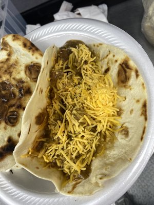 Carne Guisada Taco w/ Cheese