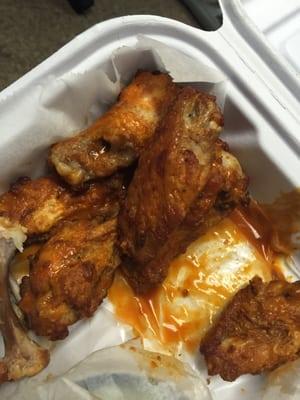 Where is the actual buffalo sauce on these wings..?!