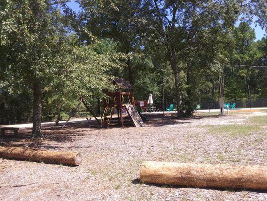 playground next to pool area