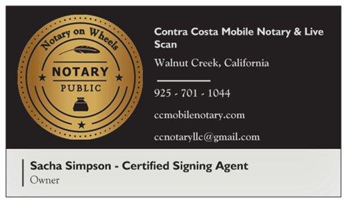 Contra Costa Mobile Notary & Live Scan