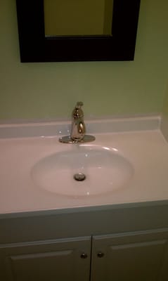 New vanity , vanity top, and faucet in Arnold