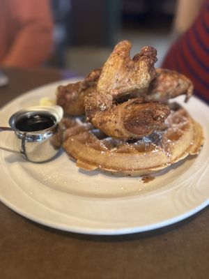 Chicken and waffles.