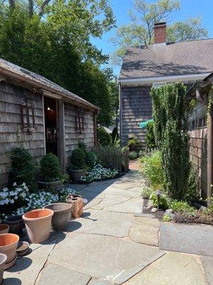 Outside patio area