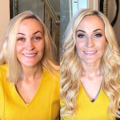 Proper Professional Hair AND Makeup truly makes a difference in your photos and videos