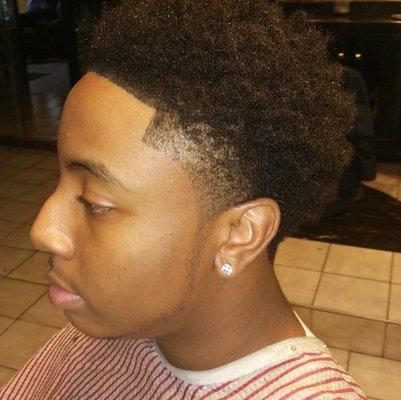 Afro temp fade