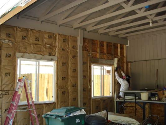 Garage remodel on Electric ave.