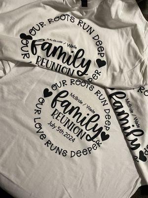 Family reunion shirts