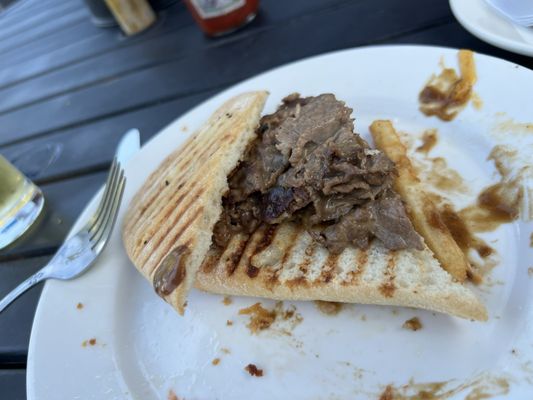 Yaphank cheese steak sandwich