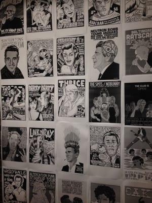 Comic graphic artist show downstairs