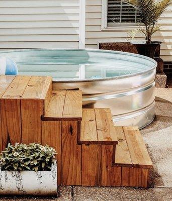 Step-in & Chill in the easily affordable, chic and stylish pool that transforms any space!