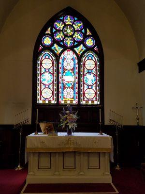 The altar and East window