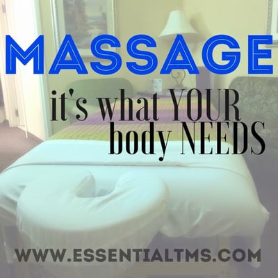 Massage: it's what your body needs.