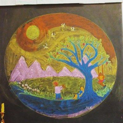 Grade 1 & 2 chalkboard art