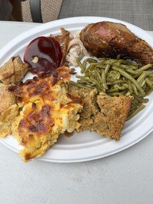 Our thanksgiving was catered by Carolima's and this plate made by the host was a great representation of the fabulous food we had!!!