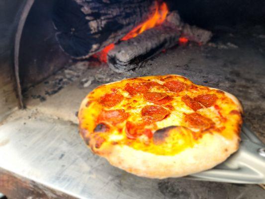 Wood fired pizza on Saturdays.