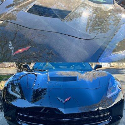 Heavily scratched corvette came out beautiful!