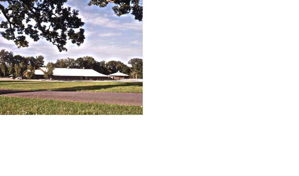 Main barn and outdoor arena