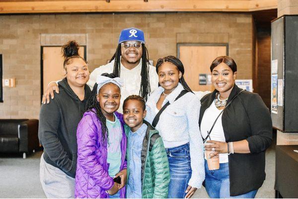 The Gaines family stopping to capture a photo!