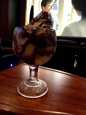 charlie chaplin brownie sundae