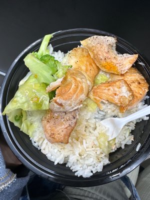 Salmon rice bowl no teriyaki