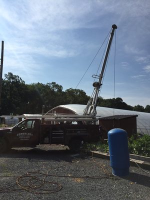 Replacing large irrigation pump for local garden center.