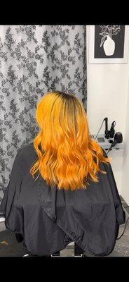 Orange color melt