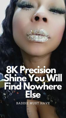 8K Innovative Precision Illuminating Glitter Lip Gloss That Bring You Intense Contrast For Breathtaking Shine!