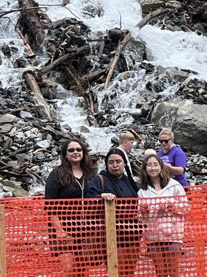 Sis in law, my daughter and niece in front of falls