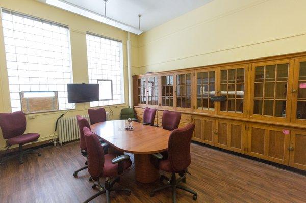 Conference room available for hourly rentals.