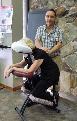 Corporate chair massage available at your home or office