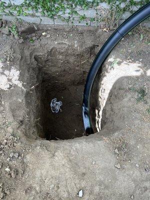 Complete pipe burst