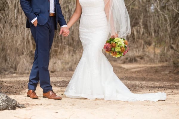 bride and groom kauai destination wedding