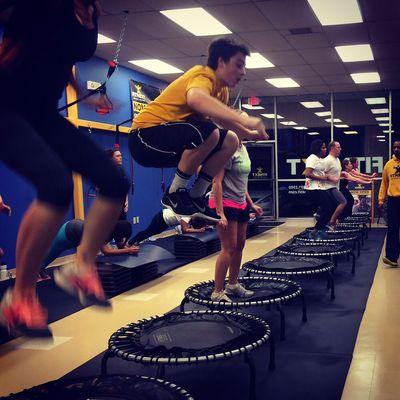 Mini trampoline fitness!